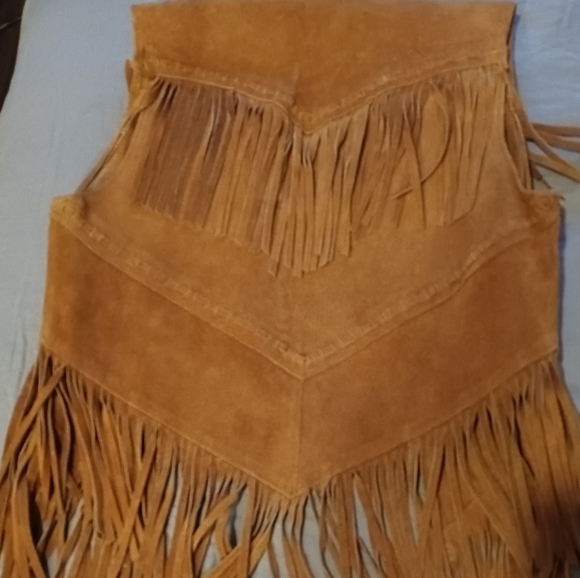 Vintage leather women's vest by Ms Pioneer - Picture 5 of 5